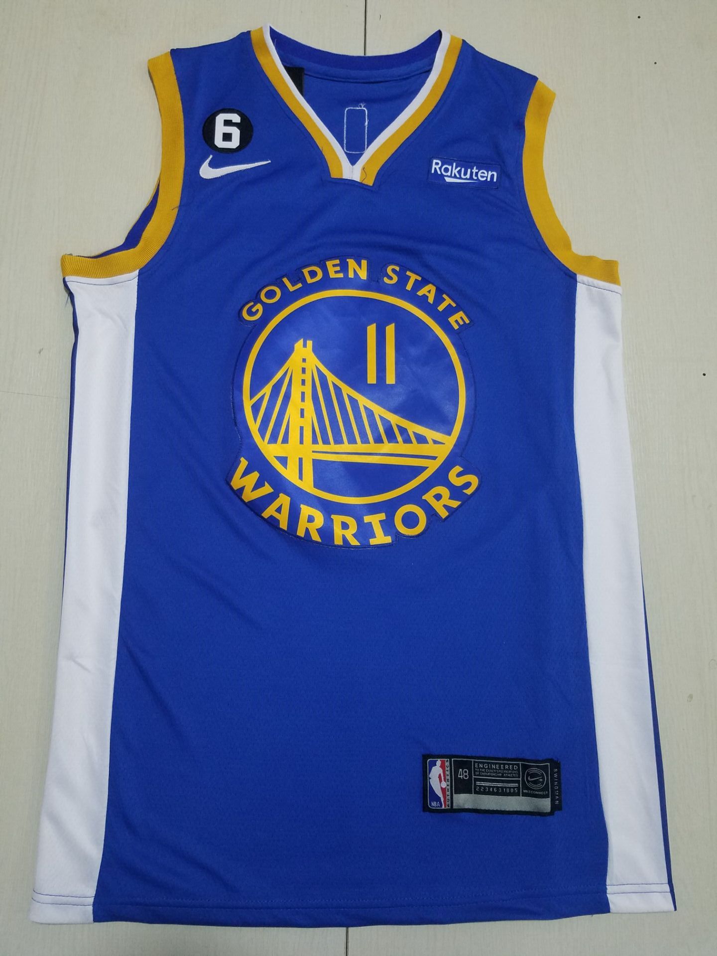 Men Golden State Warriors #11 Thompson Blue Nike 2022 NBA Jersey->golden state warriors->NBA Jersey